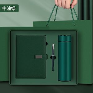 Wholesale Promotional Luxury Gifts Items Notebook Business Gift Thermos Cup Customizable Notebook Gift Set With Pen and Bottle - Product Image 2
