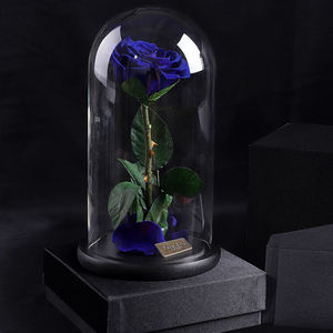 Scatola Regalo con Rosa Stabilizzata, Regali per la Festa della Mamma, Cupola di Vetro con Base, Decorazione per Matrimoni - Product Image 5