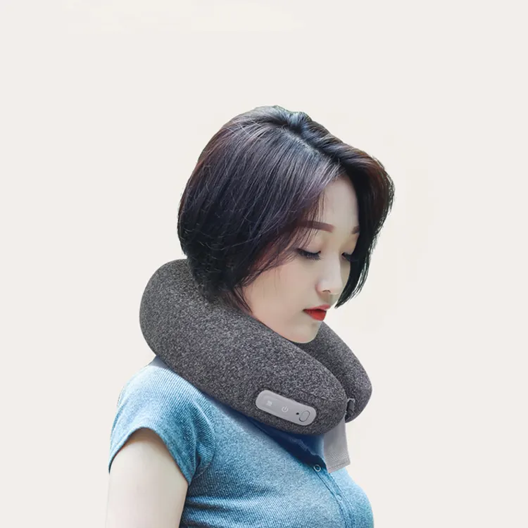 2021 Electric Pillow massage Heating Style Back Body Shoulder Pulse Shock Neck Massager for Office Staff use