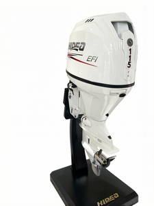 Nouveau moteur hors-bord à essence 115 CV 4 temps 4 cylindres HDEF 115 avec commande à barre et télécommande, en acier, refroidi par eau - Product Image 1