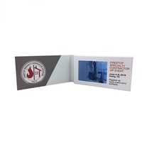 Carte de voeux vidéo numérique à affichage LCD Offre Spéciale Brochure vidéo faite à la main de 2.4 pouces pour la promotion publicitaire