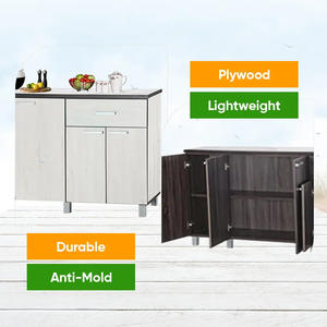 Kitchen <b>Storage</b> Stand Cabinet with 5 Doors and <b>Drawer</b> Plywood Design for <b>Small</b> Apartments - Product Image 5