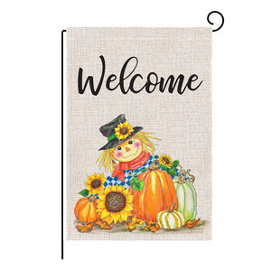 High Quality Blank Sublimation Printing 30x45cm Double Sided Custom Garden Flag 12x18 Inch Yard Lawn Flag With Pole Holder