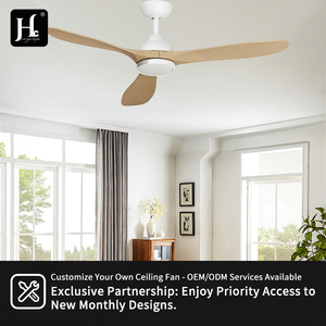 New product energy-saving DC motor with 3 blades, black, living room and <b>office</b>, 52 inch <b>ceiling</b> fan with LED <b>lights</b> - Product Image 5