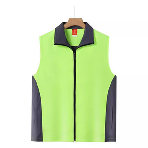 Chaleco Amarillo con Bloques de Color y Cierre de Cremallera, con Bolsillos, Uniforme de Trabajo Unisex para Grupos de Voluntarios - Product Image 3