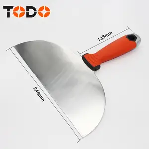 TODO anti-détachement Manche TPR Couteau à mastic en acier inoxydable