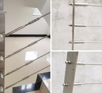 SS Kabel geländer Handläufe für Treppen Schwarze Drahtseil brüstungen Modernes kunden spezifisches Draht geländer für Balkon