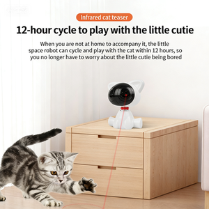 Akıllı Lazer Kedi Oyuncağı Otomatik USB Şarjlı Toptan Satış Şarj Edilebilir Özel Dayanıklı İnteraktif Hareketli Kedi Köpek Oyuncakları - Product Image 2