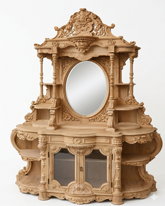 Espejo de Pared Decorativo de Diseño Moderno con Encaje Antiguo para Baño, Sala de Estar y Recibidor, Venta al Por Mayor - Product Image 1