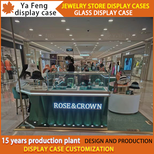 خزانة خشبية قابلة للتخصيص بتصميم متجر بيع بالتجزئة بقفل زجاجي لخزانة عرض المتاجر - Product Image 3