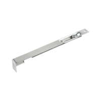 Kunci Pintu Geser Tombol Tekan 6INCI Tersembunyi untuk Pintu Kayu, Bahan Stainless Steel SUS304, Finishing Satin Nickel