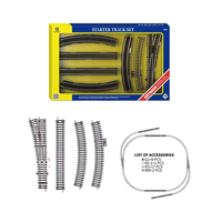 Accessoires de modélisme ferroviaire Ho Scale 1/87 en nickel argenté pour piste de train DIY, modèle de déviation courbe à voie étroite en métal, maquette de bâtiment motorisée