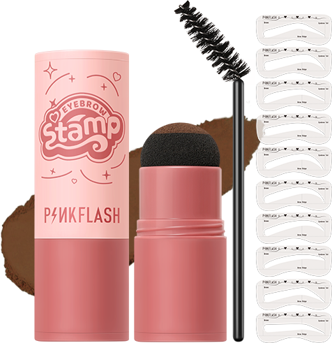 Набор штампов и трафаретов для бровей PINKFLASH E19