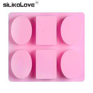 Professional direct sales logo 6-cavity blank craft custom floral <b>silicone</b> soap mold - Product Image 5