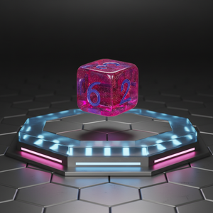 Dados de Juego FACCUB con Logotipo Personalizado, 16 mm, D6, Transparentes, <span class=keywords><strong>Morado</strong></span> Rojo Brillante, Dados de Resina Plástica para Juegos de Rol Dnd - Product Image 1