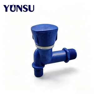 Vanne d'eau en céramique bleue de petite taille avec capuchon carré pour raccordement de pipeline, fournie directement par l'usine - Product Image 4