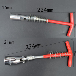 Evrensel araba buji temizleme aracı 16mm & 21mm özel sökme <span class=keywords><strong>t</strong></span>-kolu anahtarı lokma anahtar metrik ölçüm sistemi - Product Image 6
