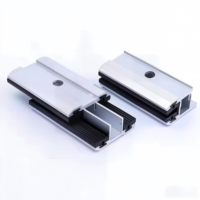 Rail de fixation en aluminium extrudé pour module solaire, pince de fixation pour système de support solaire