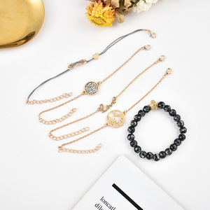 Fashion Jewelry Sets <b>Bracelet</b> Set Gold Plated Alloy Women's Trendy Love Heart <b>Turtle</b> Infinity Beaded <b>Bracelets</b> Gift - Product Image 4