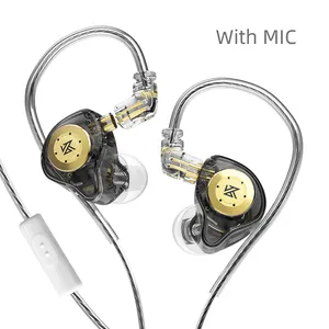 KZ EDX Pro HIFI Bass Dual Magnético Fones De Ouvido Dinâmicos profissional em monitor de ouvido em monitores de ouvido para cantores