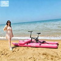 Vélo aquatique SUP long à ponton, monoplace, avec cadre en aluminium et plateforme avant gonflable, rapide pour la plage, facile à ranger, de Chine Lumark