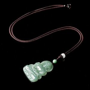 Colgante de Jadeíta Natural de Myanmar, Tara Avalokiteshvara, Verde Claro, Estilo Chino UNISEX, con Certificado de Tasación GY37 - Product Image 3