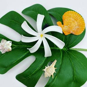 <span class=keywords><strong>Fleur</strong></span> en mousse Tiare faite à la main <span class=keywords><strong>de</strong></span> 10 cm avec pince, style tropical insulaire, prix usine Easy Song, vente en gros - Product Image 4