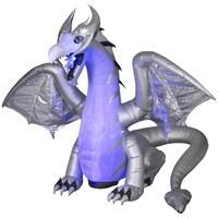 Livraison rapide Dragon gonflable de dragon volant gonflable commercial personnalisé avec boule de cristal à vendre