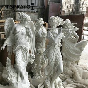 Scultura Decorativa da Giardino in Pietra Fusa Intagliata Stile Greco Antico - Product Image 6