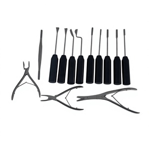 Ensemble d'instruments de rhinoplastie SureMed Instruments Preservation, 13 pièces, manuel, en acier inoxydable, usage hospitalier - Product Image 1