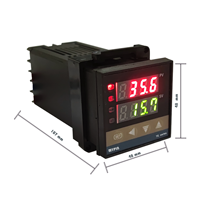 Controlador de Temperatura Mypin TE4-RNR con Pantalla LED de 4 Dígitos, Salida PID Única, Material Plástico PT100, Clasificación IP56, Certificado GS