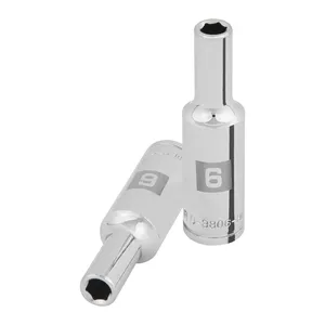 Set di 6 Bussole Lunghe da 6mm, 6 Punte, Attacco da 3/8", TRUPER - Product Image 1