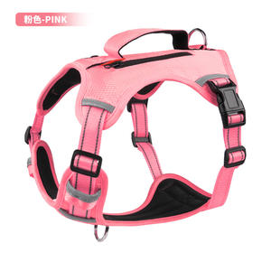 Harnais pour chien de compagnie pour petits et moyens grands chiens chats extérieur respirant réfléchissant chiot sangle de poitrine Chihuahua carlin Labrodor fournitures - Product Image 6