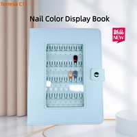 Livre d'affichage professionnel de vernis à ongles en gel magnétique détachable en plastique, 150 couleurs, avec conseils de nail art pour l'association des couleurs en salon
