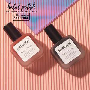 मस्लिन महिला सौंदर्य के लिए सांस लेने योग्य नाखून पॉलिश से अपने खुद के ब्रांड पानी के पारगम्य हलाल नाखून पॉलिश का निर्माण करें - Product Image 4