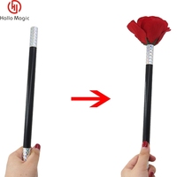 Nouveauté baguette magique changement de Rose fleur tours de magie proposition romantique accessoires rouge Rose fête scène gros plan Gimmick jouets magiques