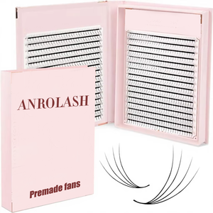 Anrolash 960 pièces <span class=keywords><strong>Extensions</strong></span> <span class=keywords><strong>de</strong></span> <span class=keywords><strong>cils</strong></span> <span class=keywords><strong>de</strong></span> haute qualité, aspect naturel noir, 4D, bouquets pré-faits, <span class=keywords><strong>cils</strong></span> en éventail, volume russe, PBT, bas - Product Image 1