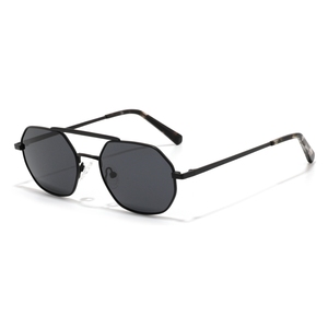 Gafas de Sol de Piloto Unisex, Montura Metálica, Lentes Degradados en Morado, 100% Protección UV, Estilo Rectangular, Protección Solar para Adultos - Product Image 5