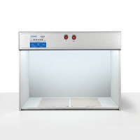 Caja de Luz Fluorescente DOHO D60(2) D65 F con Doble Fuente de Luz para Pruebas de Solidez del Color en Calzado, Cuero y Textiles