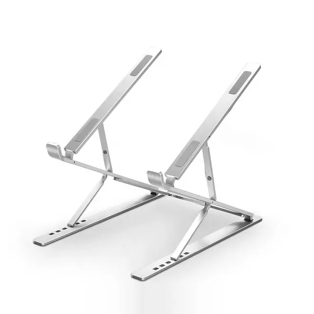 Escritorio portátil de la computadora de la tableta soporte Vertical de aluminio portátil Dual ajustable para portátil soporte para Macbook