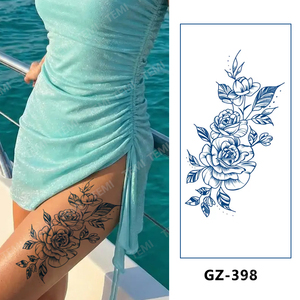 Adesivi per Tatuaggi Semi-Permanenti a Base di Erbe, Impermeabili, Durata 1-2 Settimane, Disegni di Ali, Pianeti e Teschi, Tatuaggi Temporanei per Uomo, Vendita all'Ingrosso - Product Image 4