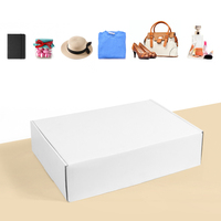 Boîte d'emballage en carton personnalisée avec logo de luxe, unique, grande ou petite, pour l'artisanat, l'expédition, le courrier, la boîte en carton ondulé, boîte d'expédition blanche
