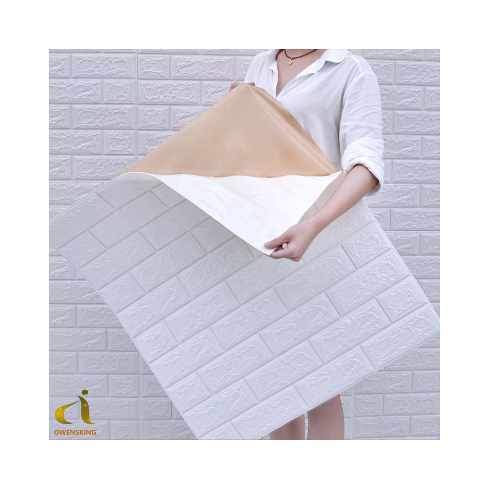 Interior Material 3D Brick Wall papers Pe Foam wall stickers home decoration