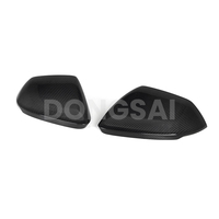 Coques de rétroviseurs en fibre de carbone préimprégnée autoclavée pour Lamborghini Urus Audi Q8 2018+ LHD avec trou pour Side Assist et garniture moulée en métal
