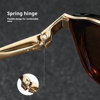 Lunettes de soleil classiques unisexes de mode pour voyage et conduite, avec plaquettes de nez en silicone et logo personnalisé, Nouveauté 2026, Vente en gros