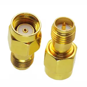 Wholesale SMA Adapters RP SMA Male to RP SMA Female Adapter RF Coax Coupling Nut barrel Connector Converter For Antenna