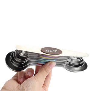 ช้อนตวงสแตนเลสสตีลแม่เหล็กสองหัวแบบพรีเมี่ยม8ชิ้น - Product Image 6
