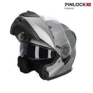 Casco Modulare Bitter Serel 22-06 Grigio Pronto per Pinlock, Casco da Moto - Product Image 1