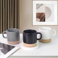 Mug en céramique personnalisé créatif de 12 oz, avec des points de couture mouchetés, ciel étoilé, pour latte, thé, café, lait, cadeau publicitaire