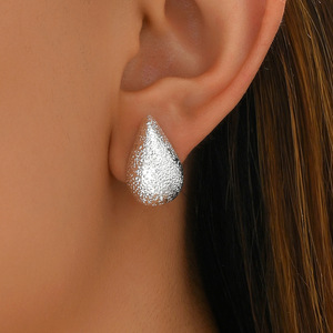 Teardrop Stud <b>Earrings</b> Zinc Alloy Stainless Steel <b>Post</b> Party Fashion Jewelry Women's <b>Earrings</b> EH4754-3 - Product Image 2